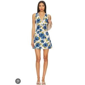 Faithful The Brand Penne Mini Dress in Isadora Floral Navy Size: 4